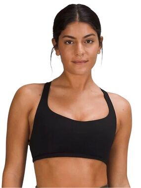 Lululemon Strappy Sports Bra Black Size 12